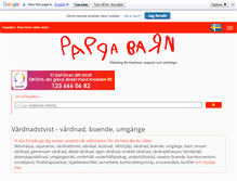 Tablet Screenshot of pappabarn.se